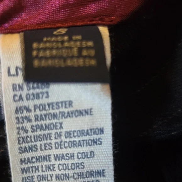 American Eagle Womens Navy Pinstripe Wide Leg Pants Size 8 NWT - Picture 10 of 10